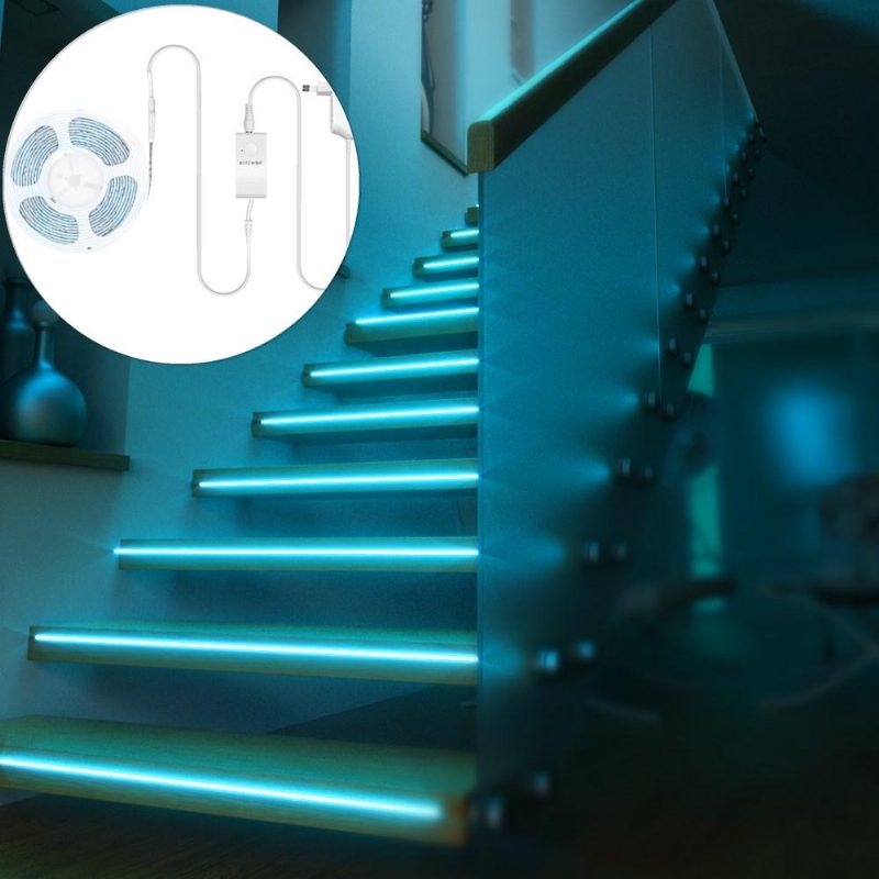 Bw-lt11 2m Rgbw Smart App Control Strip Light Eu Dugós Készlet + 3 Db 1m Led Szalaglámpa Hosszabbító Plusz