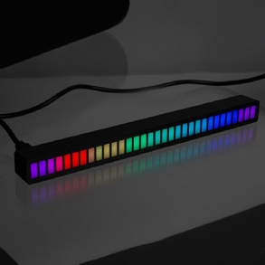 Dc 5v Hangszedő Szintű Légkör Könnyű Autó Belső Módosítás Asztali Audio Spektrum Rgb Hangvezérlés