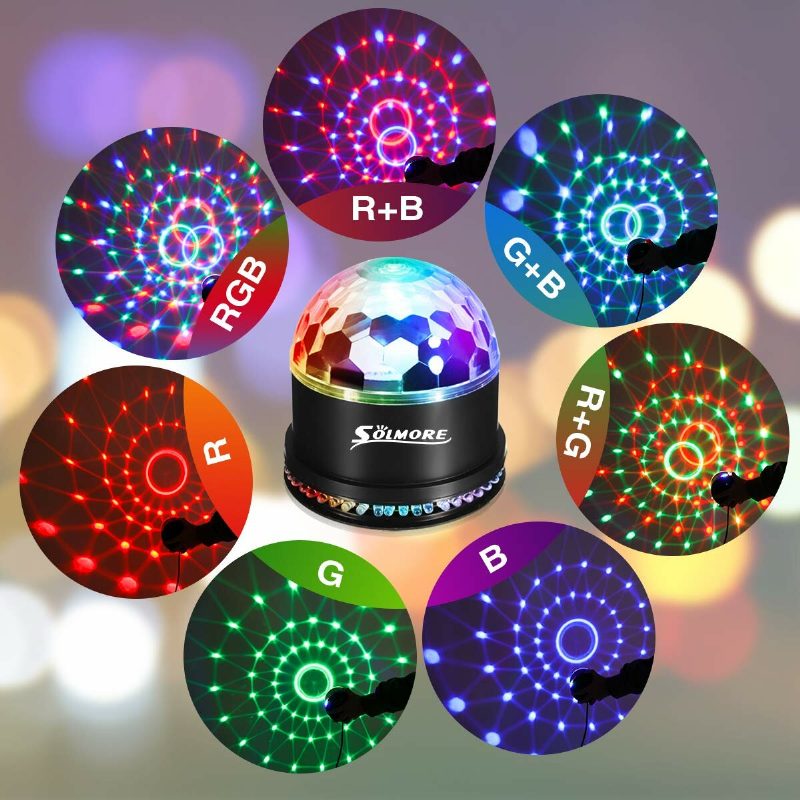 Disco Lights Solmore 51 Led Party Stage 12w Rgb Ball Light Hang Egyedülálló Szekvenciális Villogó Effektus Gyerekeknek Fesztivál Születésnapi Bar