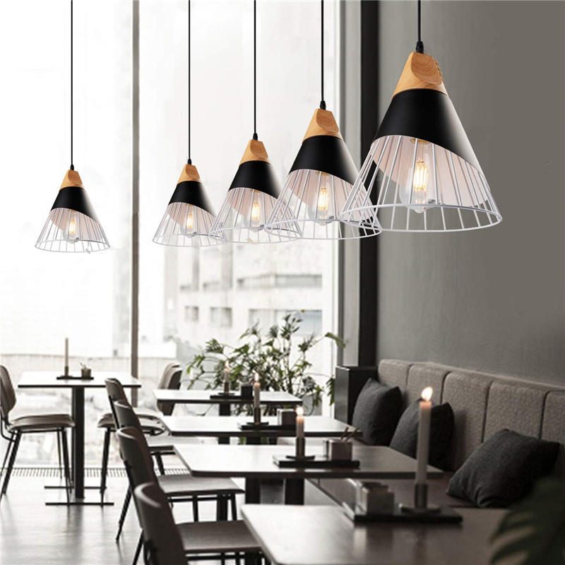 E26/e27 Modern Nordic Led Csillár Mennyezeti Könnyűfém Függőlámpa Cafe Bár