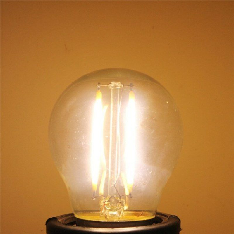 E27 2w Fehér/meleg Fehér Cob Led Izzószálas Retro Edison Izzók 85-265v