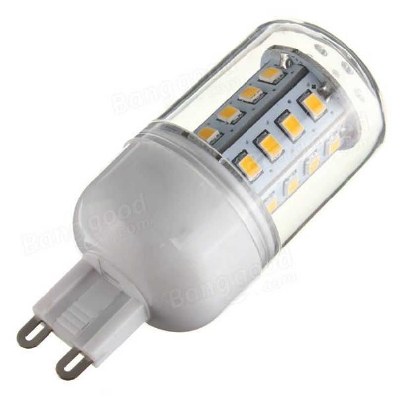 E27/e14/g9/gu10/b22 3.3w 30 Smd 2835 Led Kukorica Izzó Meleg Fehér/fehér 110v