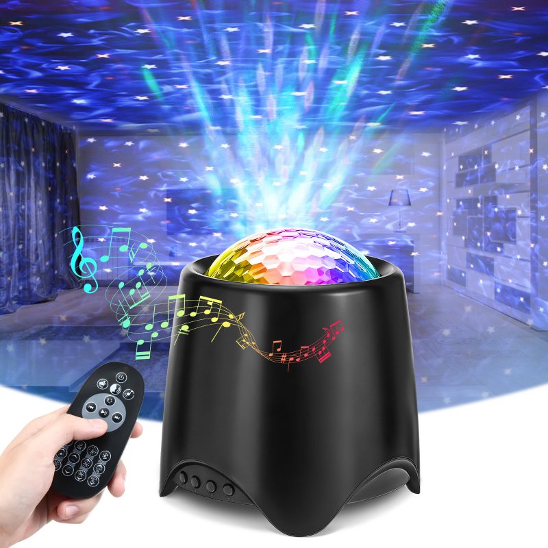 Elfeland Usb Rgb Led Galaxy Projektor Fény Starry Sky Ocean Music Éjszakai Lámpa Távirányítóval