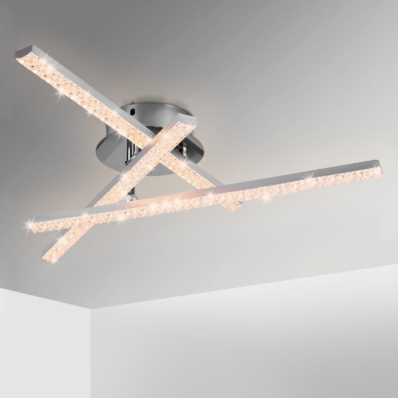 Elfland Ac85v~265v 24w Modern Led Mennyezeti Lámpa Kristálylámpa Bár Hálószoba Nappali Csillár Világítás