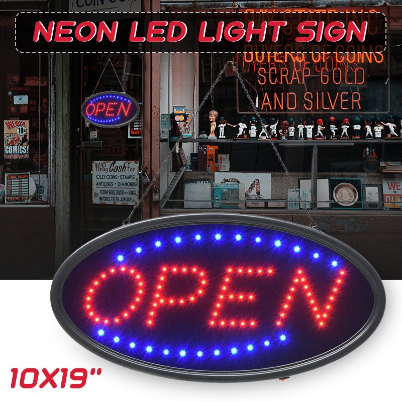 Függő Nyitott Led-es Neon Reklámlámpa Villogással Business Bar Store Eu/us Plug