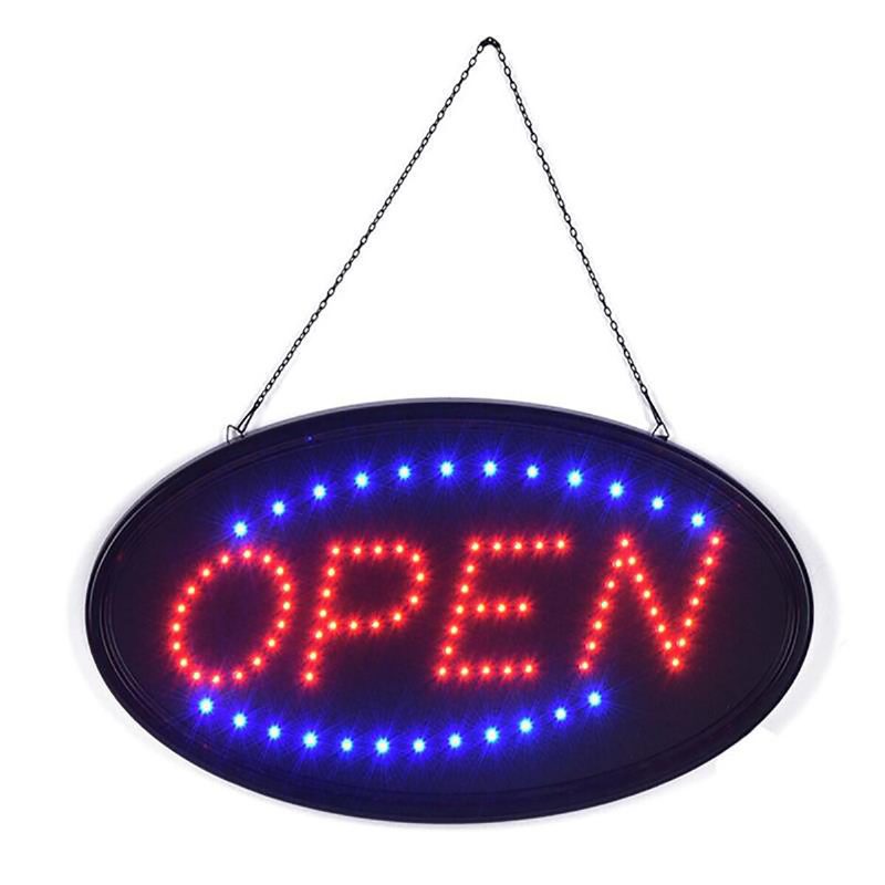 Függő Nyitott Led-es Neon Reklámlámpa Villogással Business Bar Store Eu/us Plug