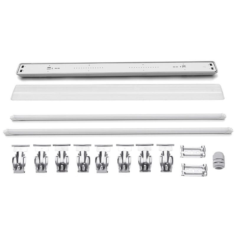 G13 T8 Ac85-265v 36w Led Shop Light 100lm/w Garage Dual Lamp Tube Office Mall