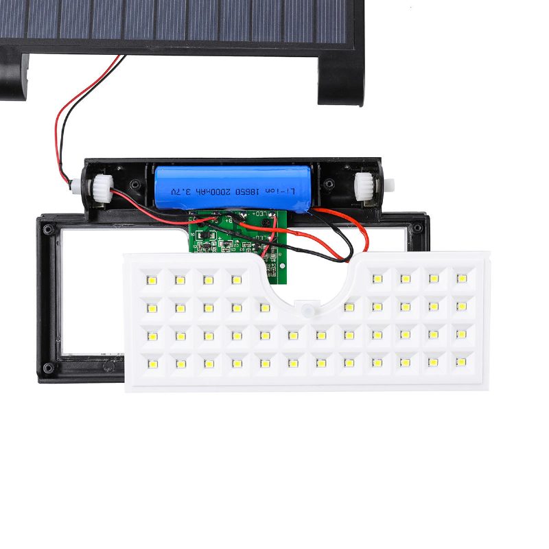 Glime 3w 58x Led Fényvezérlő És Emberi Indukciós Funkciós Összecsukható Napelemes Fali Munkalámpa