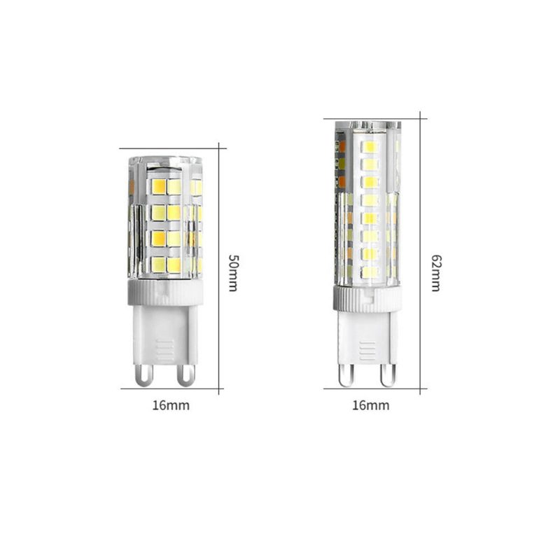 Három Színhőmérsékletű Ac220v 2835 Nem Villogó G9 Kerámia Led Izzó Cserélje Ki A Halogén Világítást Beltéri Otthonokhoz