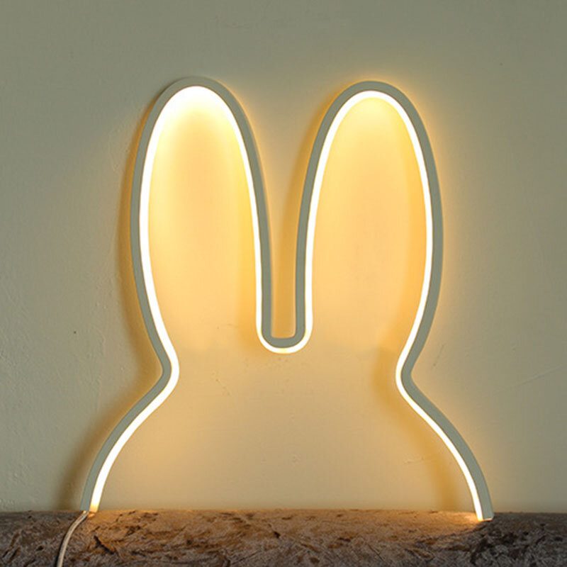 Ins Nordic Style Gyermek Dekoráció Kreatív Led Lámpa Rabbit Night Light