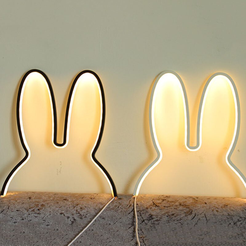 Ins Nordic Style Gyermek Dekoráció Kreatív Led Lámpa Rabbit Night Light