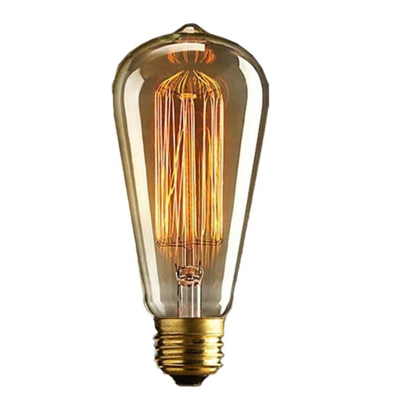 Kingso 2db 110v 60w Edison Retro Sorozat Volfrám Lámpa Egyenes Vezeték