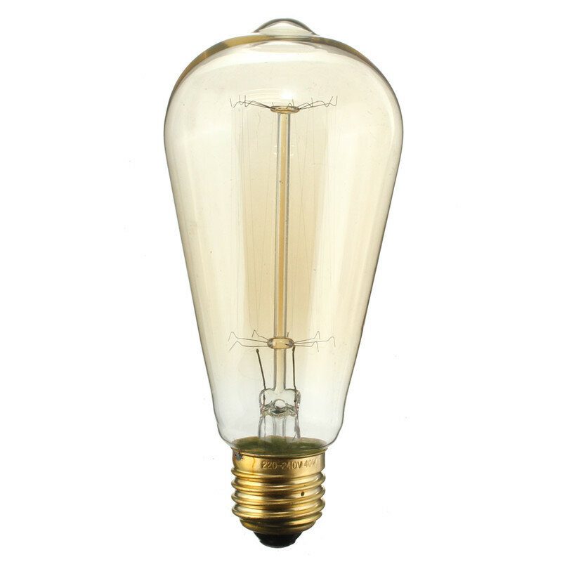 Kingso 2db 110v 60w Edison Retro Sorozat Volfrám Lámpa Egyenes Vezeték