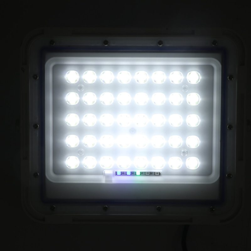 Kültéri 80/144/240 Led-es Napelemes Világítás Vízálló Kerti Utcai Fali Lámpa + Távirányító