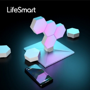 Lifesmart Cololight Led Quantum Light Intelligens Geometria Barkácslámpa Összeszerelése Wifi Munkavégzés A Google Assistant Alexa App Smart Control Segítségével