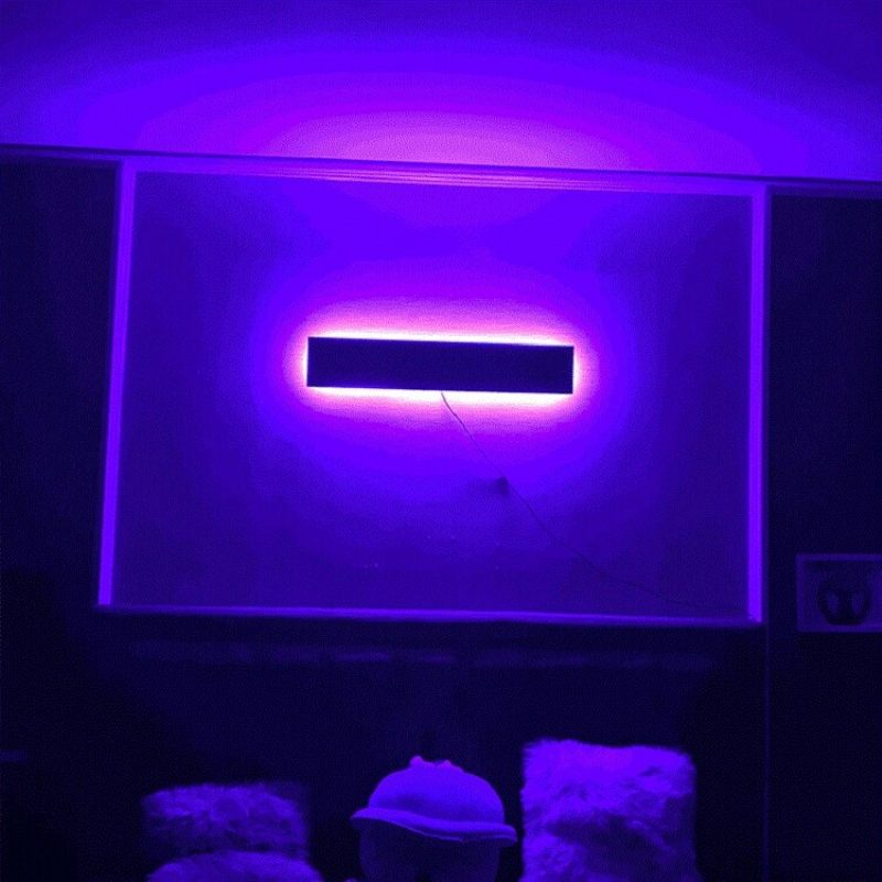 Modern Minimalista Rgb Led Symphony Fali Lámpa Hálószoba Nappali Éjjeli Hangulatú Távirányítóval