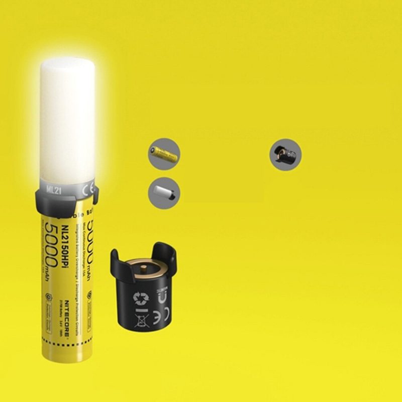 Nitecore Mpb21 Kit Intelligens 21700 Akkumulátorrendszer Led-lámpásként Kétfunkciós Akkumulátortöltő Usb-töltő Akkumulátoros Telefon Powerbank Mini Kempinglámpa