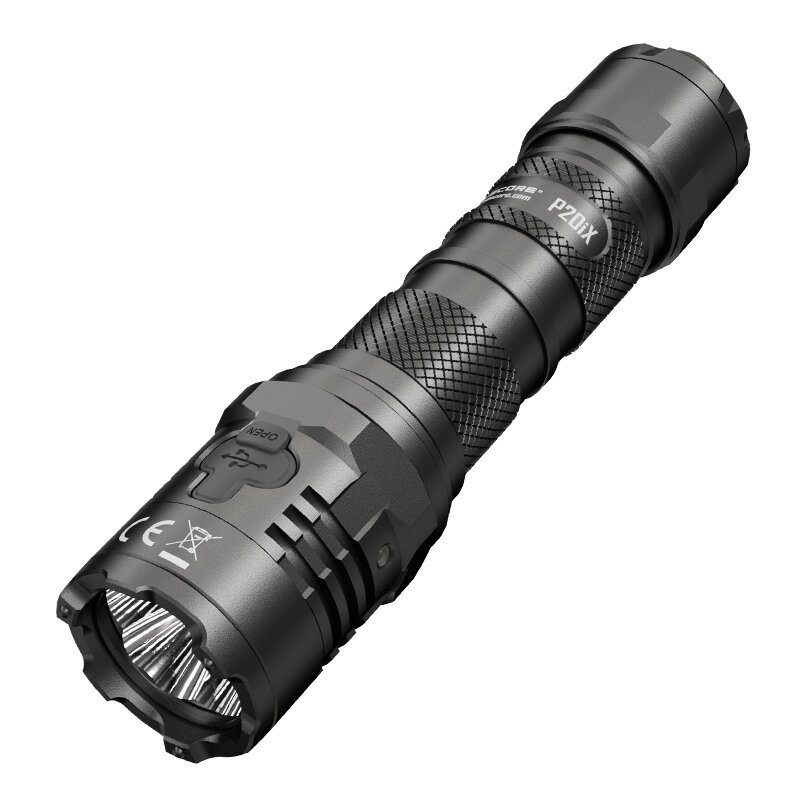 Nitecore P20ix 4000 Lumen Usb-c Újratölthető Zseblámpa 21700 Akkumulátorral Nagy Fényáramú Professzionális Taktikai Zseblámpával Nth20 Molle Tokkal