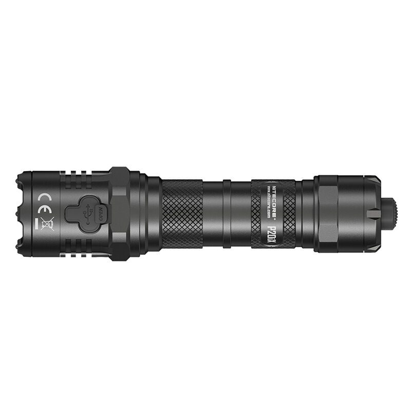 Nitecore P20ix 4000 Lumen Usb-c Újratölthető Zseblámpa 21700 Akkumulátorral Nagy Fényáramú Professzionális Taktikai Zseblámpával Nth20 Molle Tokkal