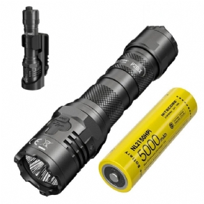 Nitecore P20ix 4000 Lumen Usb-c Újratölthető Zseblámpa 21700 Akkumulátorral Nagy Fényáramú Professzionális Taktikai Zseblámpával Nth20 Molle Tokkal