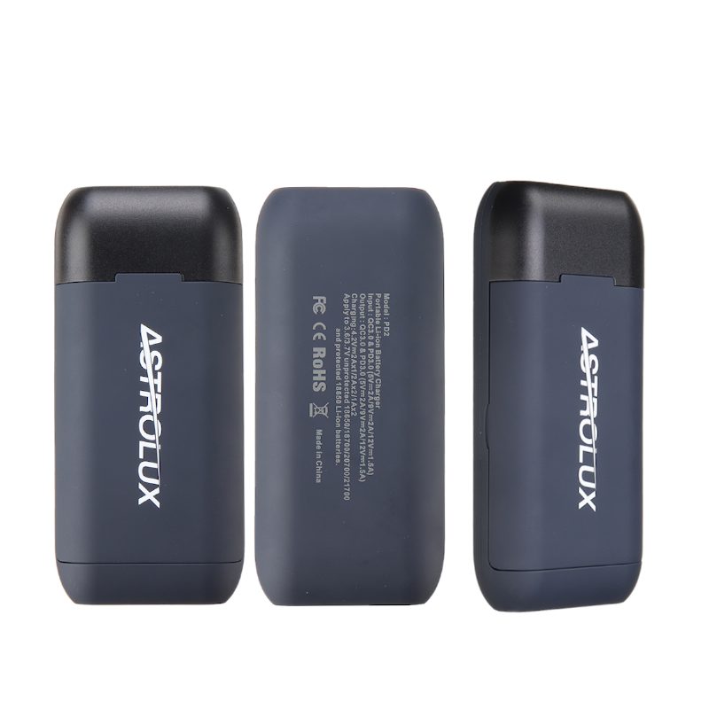 Pd2 Type-c 18w Qc3.0 Pd3.0 Gyorstöltő Usb Akkumulátortöltő Zseblámpa Rc Telefon Power Bank Intelligens Akkumulátortartó Doboz Li-ion 21700/20700/18650