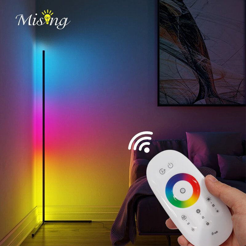 Rgb Színváltó Led Sarok Állólámpa Minimalista Hangulatfény Modern Otthon