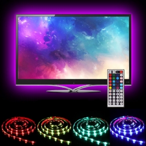 Solmore 2*40cm+2*60cm Usb Led Tv Háttérvilágítás Szalaglámpa Készlet Rgb Monitor Lámpa + 44 Gombos Távirányító Dc5v