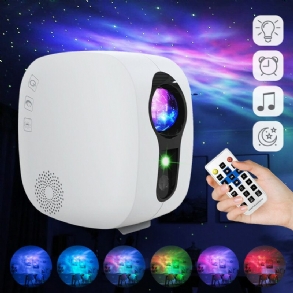 Starry Sky Projektor Bluetooth Zene Hangszóró Led Éjszakai Fény Galaxy Nebula Ocean Star Hold Lámpa