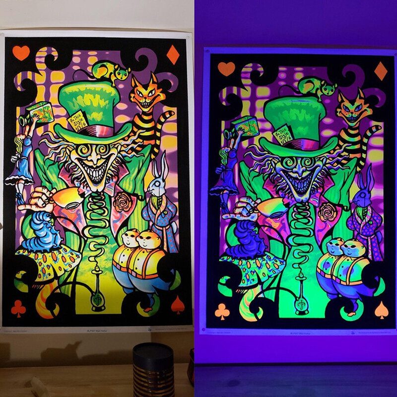 Usb Uv-c Led Fekete Lámpa Halloween Blacklight Ultraibolya Térhálósító Folt