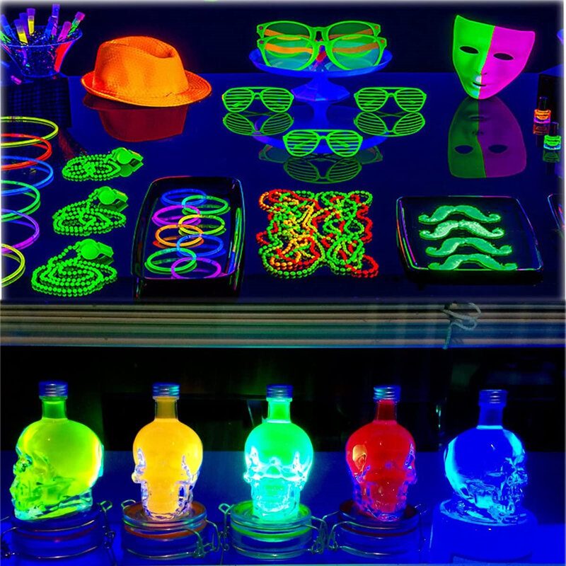 Usb Uv-c Led Fekete Lámpa Halloween Blacklight Ultraibolya Térhálósító Folt