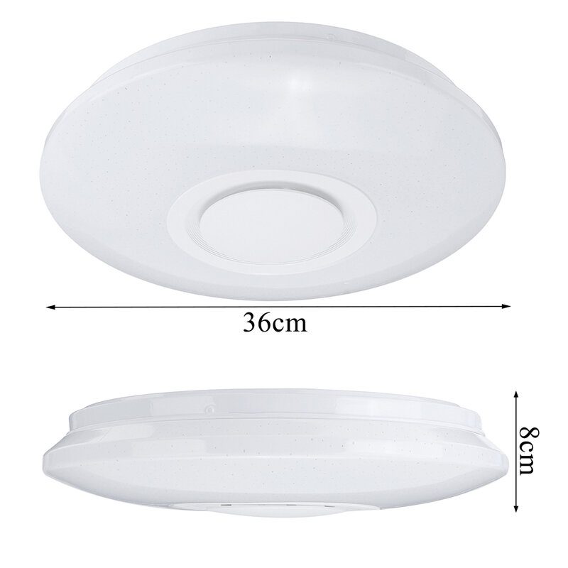 Wifi Led Mennyezeti Lámpa Bluetooth Hangszóróval Led Színváltoztatás Távirányítóval Rgb Zene App Control 3000-6500k Tompítással Az Alexa Google Home Számára