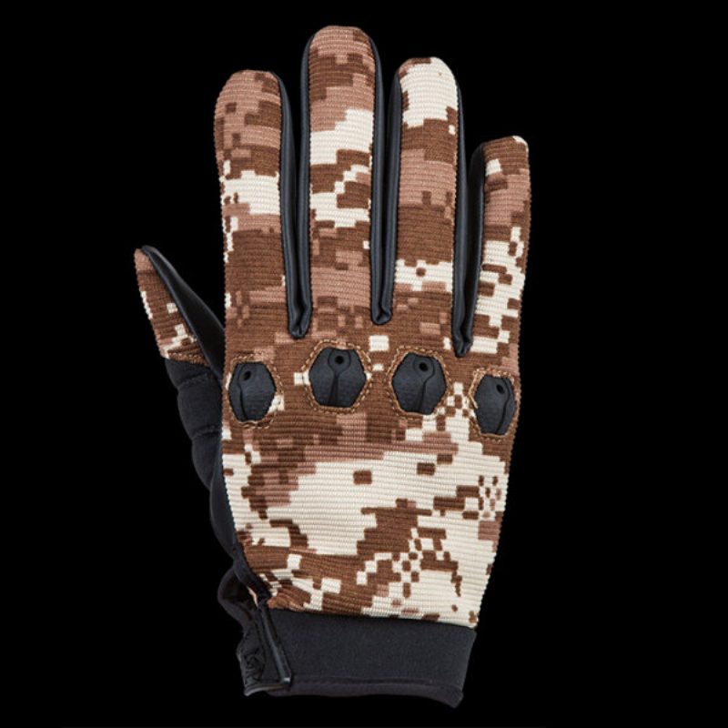 1 Pár Tactical Full Finger Kesztyű Pu Légáteresztő Csúszásgátló Puha Kerékpározáshoz Lovagláshoz Szabadtéri Sportokhoz Vadászatokhoz