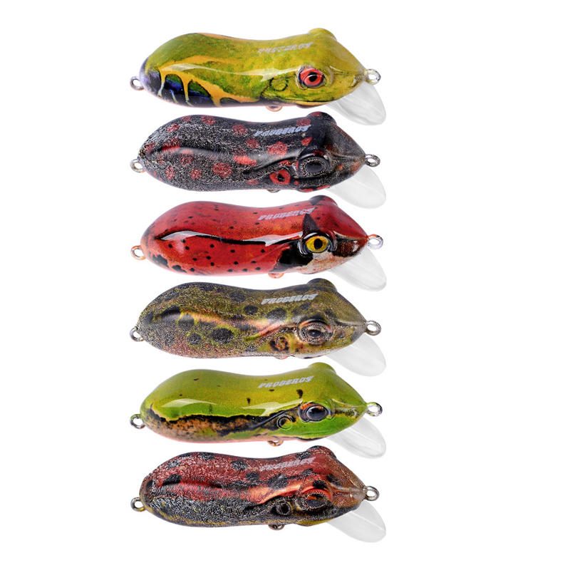 1db 4cm 9.5g Ceruza Popper Horgászcsali Crankbait Wobblerek Műanyag Béka Mesterséges Csali