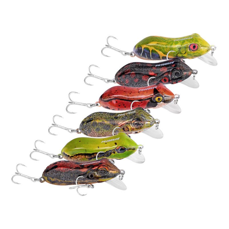 1db 4cm 9.5g Ceruza Popper Horgászcsali Crankbait Wobblerek Műanyag Béka Mesterséges Csali