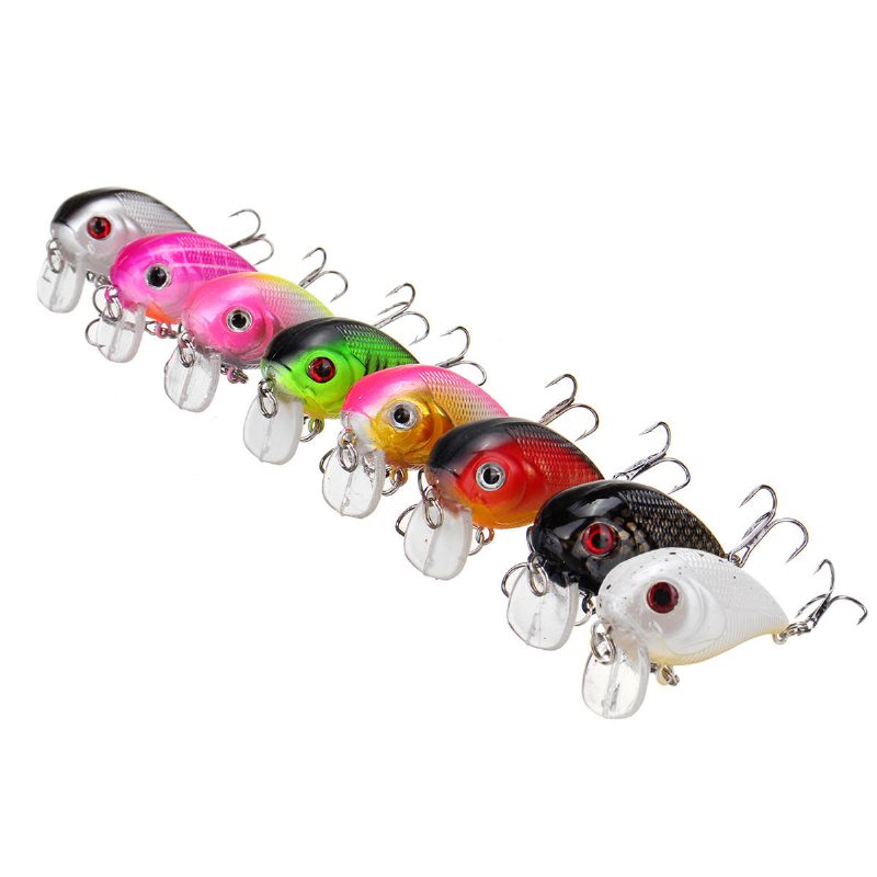 1db 5cm 8g Wobbler Fat Crankbait Horgászcsali Mesterséges Basszus Keménycsali Horgászfelszerelés