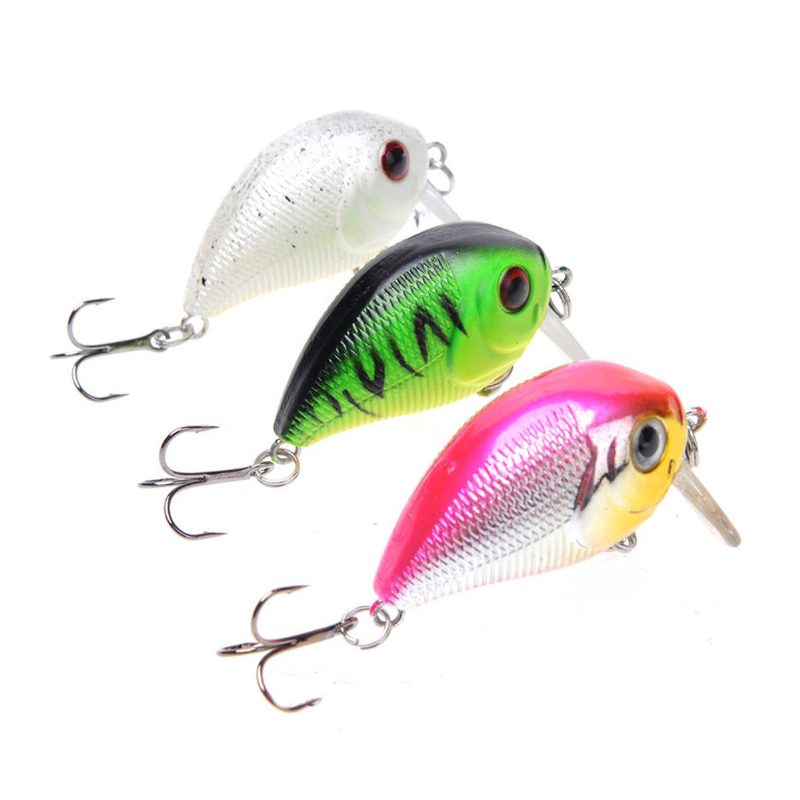 1db 5cm 8g Wobbler Fat Crankbait Horgászcsali Mesterséges Basszus Keménycsali Horgászfelszerelés