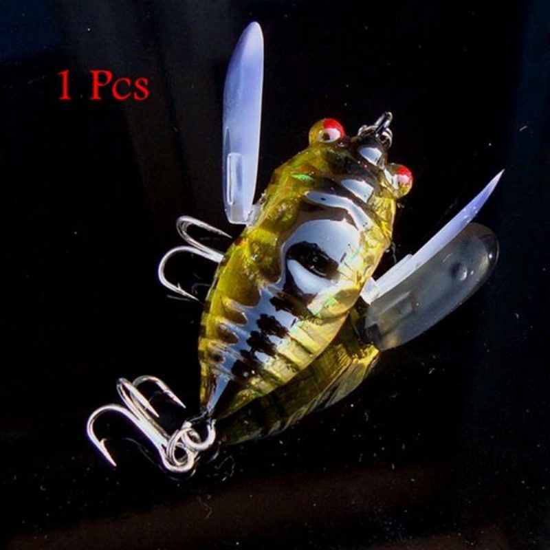 1db Cicada Minnow Horgászcsali Hard Tackle Bait Fishing Hook Bass Crankbaits Horog