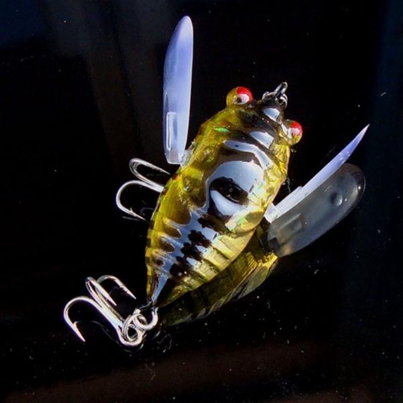 1db Cicada Minnow Horgászcsali Hard Tackle Bait Fishing Hook Bass Crankbaits Horog