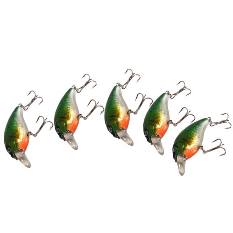 5pics Horgászcsalik Vcm 3d Eyes Hook Swimbait Csali