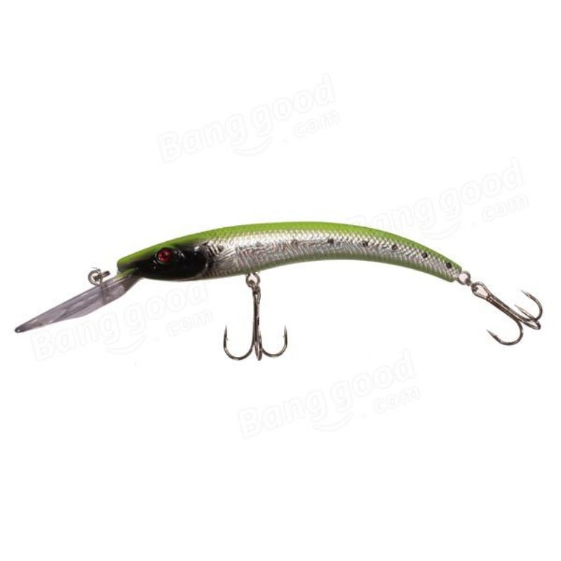 Basszus Horgászcsalik Búvárkodás Crankbaits Minnow Treble Hooks Csali 15.5 cm