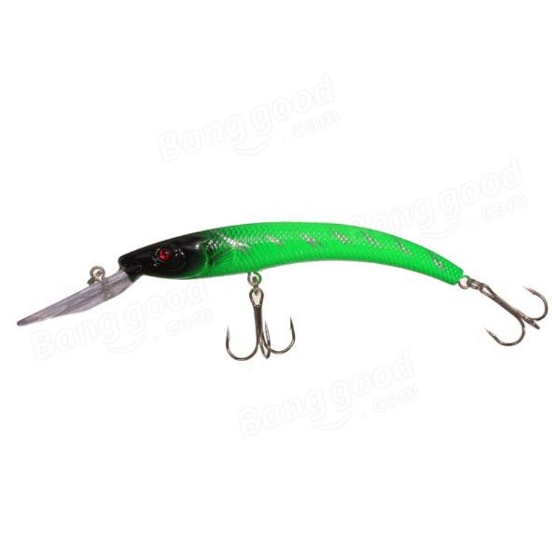 Basszus Horgászcsalik Búvárkodás Crankbaits Minnow Treble Hooks Csali 15.5 cm