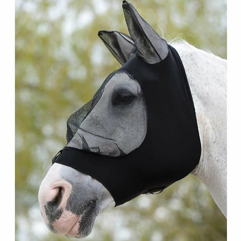 Full Face Anti Uv Fly Horse Mask Fülvédő Armor Mesh