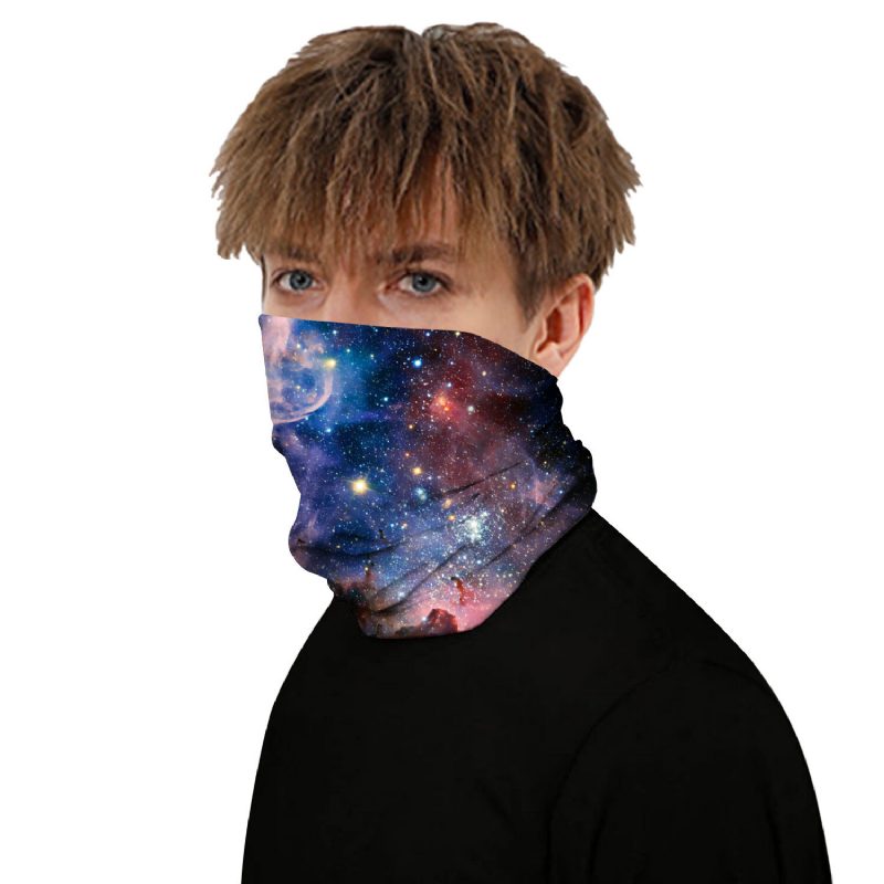 Galaxy Sorozat - Többfunkciós Izzadásgátló Porálló Arcmaszk Sál Balaclava Bandana Fejfedőnyakszárvédő Fejpánt Sportsálcső Alakú Fejfedő Pakolások