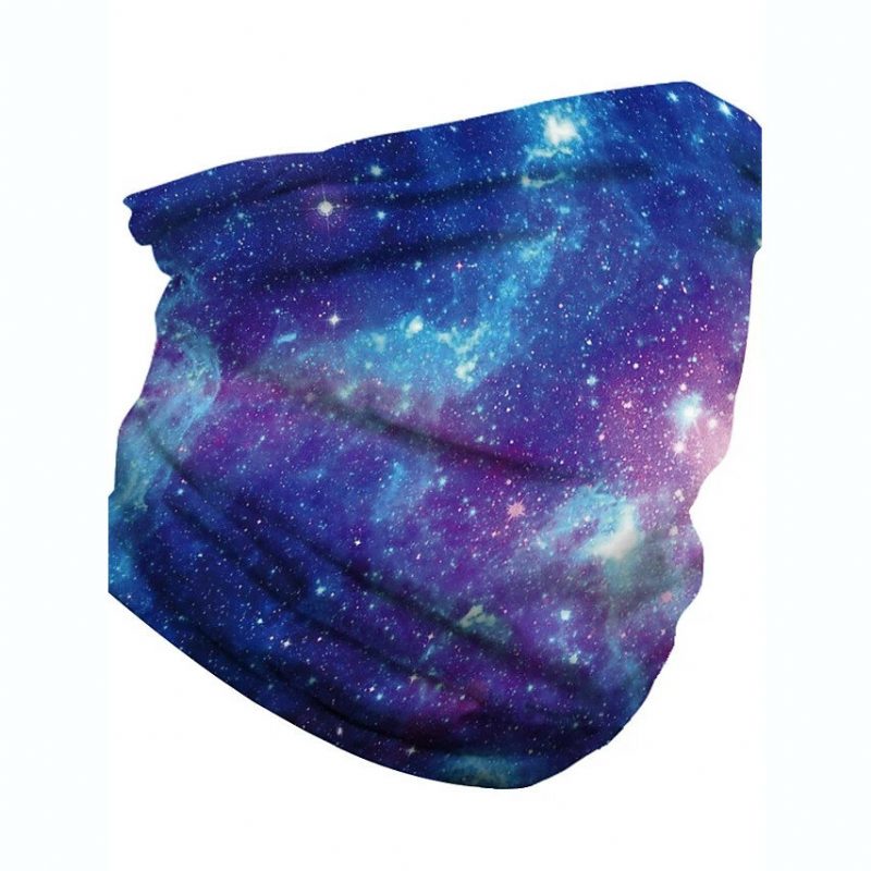 Galaxy Sorozat - Többfunkciós Izzadásgátló Porálló Arcmaszk Sál Balaclava Bandana Fejfedőnyakszárvédő Fejpánt Sportsálcső Alakú Fejfedő Pakolások