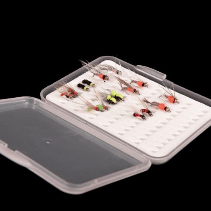 Leo Fly Fishing Box Vékony Habbetétes Horgászhorog Tok Fish Lure Box