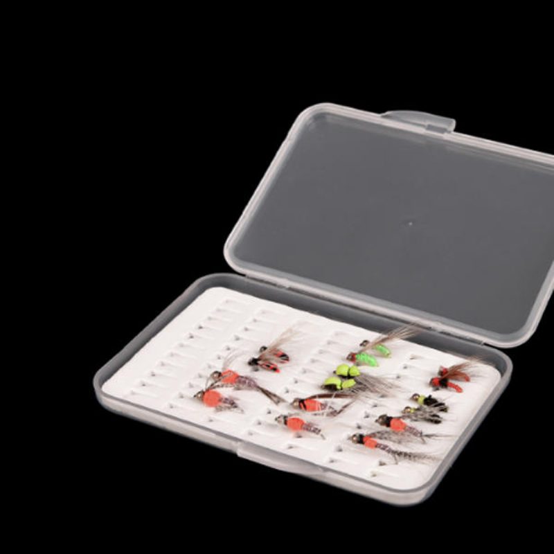 Leo Fly Fishing Box Vékony Habbetétes Horgászhorog Tok Fish Lure Box