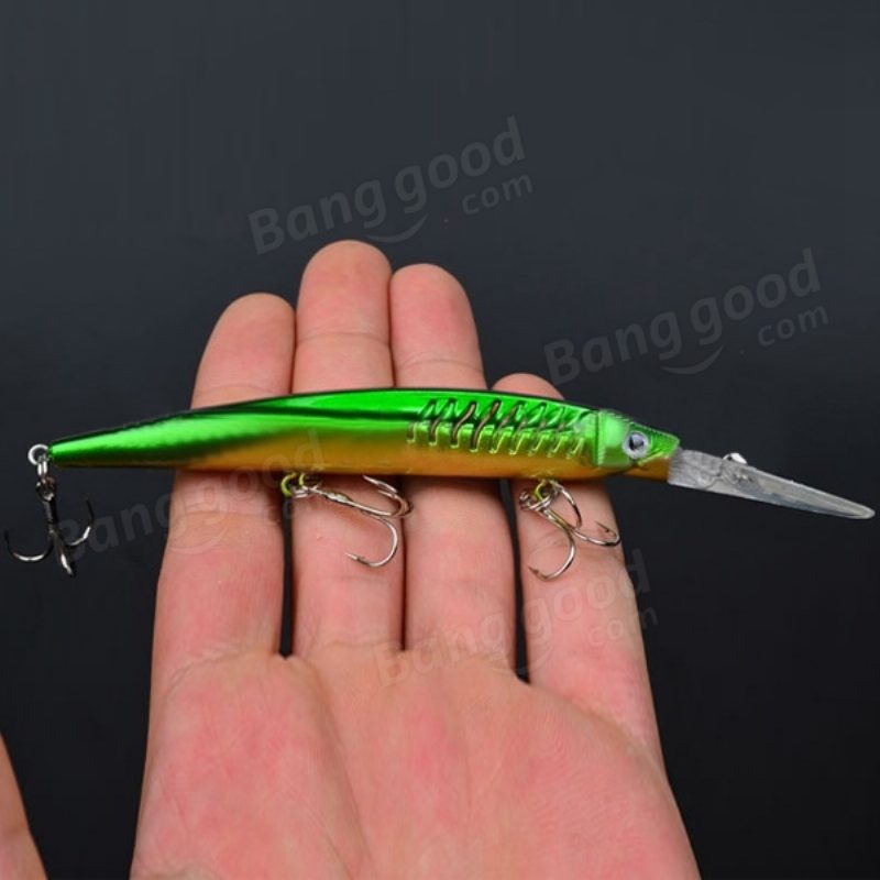 Proberos 12.7 G 14.5 cm Minnow Csali Horgászcsali Kemény Horgokkal 5 Db