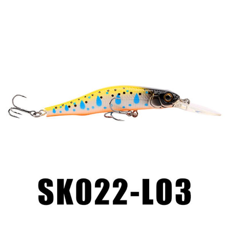 Seaknight Sk022 1db 9g 80mm 0-1.5m Mélységű Minnow Horgászcsali Bkk Horgok Horgász Kemény Csali