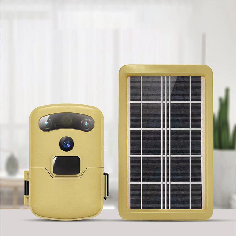 Solar Outdoor Trail Kamera Hd Wifi Pir Infravörös Éjszakai Folyamatos Videó Látás Mozgás Aktivált Vadászcsapda Vízálló Wildlife Cam App Távirányító