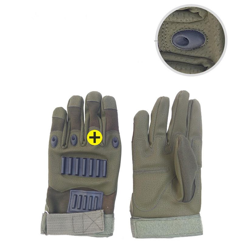 Tactical Full Finger Glove Outdoor Vadászat Sport Kerékpáros Csúszásálló Kesztyű